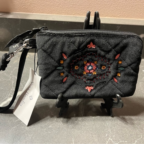Vera Bradley Handbags - Vera Bradley velvet embroidered wristlet